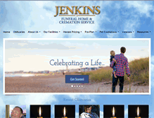 Tablet Screenshot of jenkinsfuneralhome.net